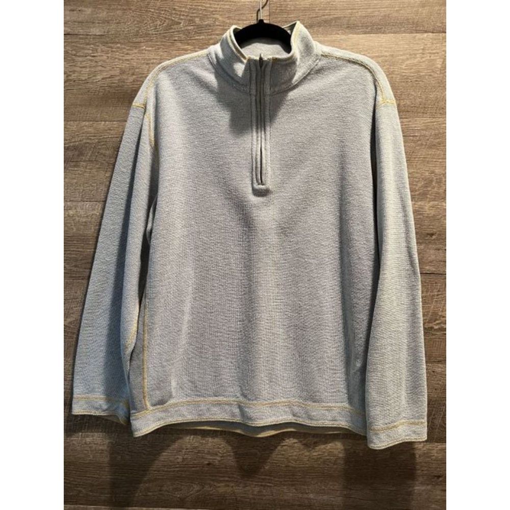 Tommy Bahama Jeans Mens Reversible Blue Pullover Sweater Size XXL